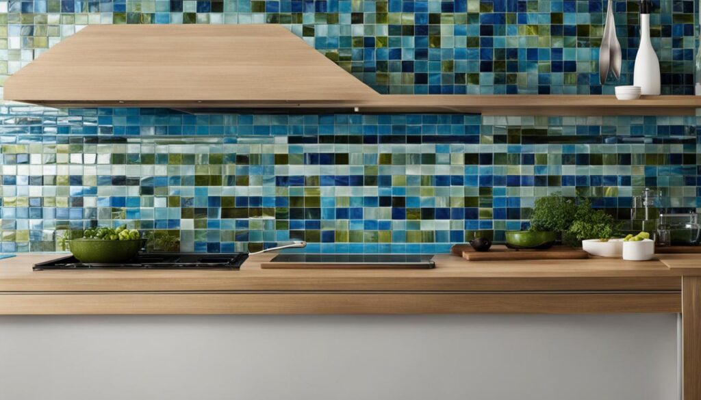 Kitchen Island Tile Backsplash - Mosaic