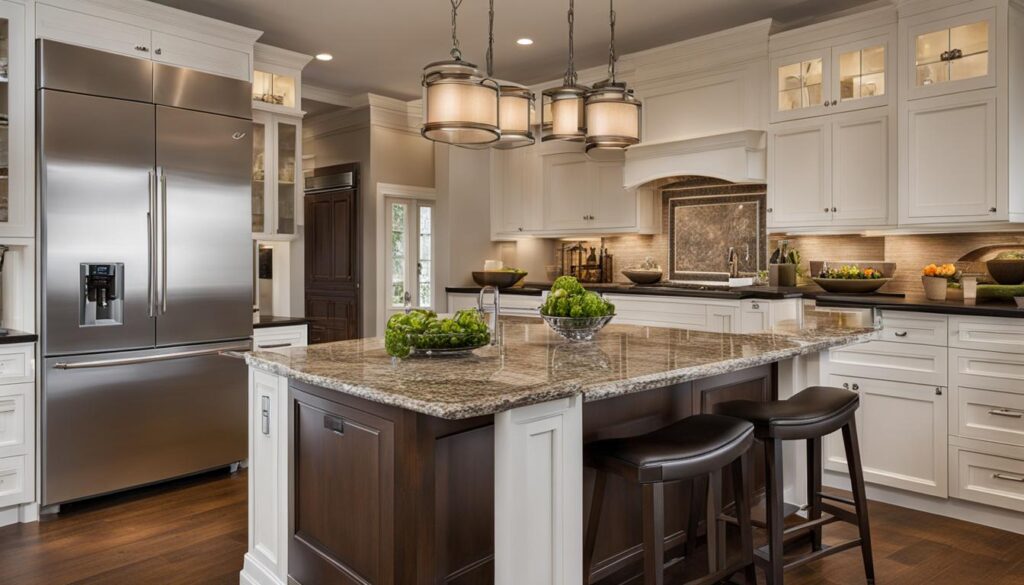 Kitchen island electrical outlet placement