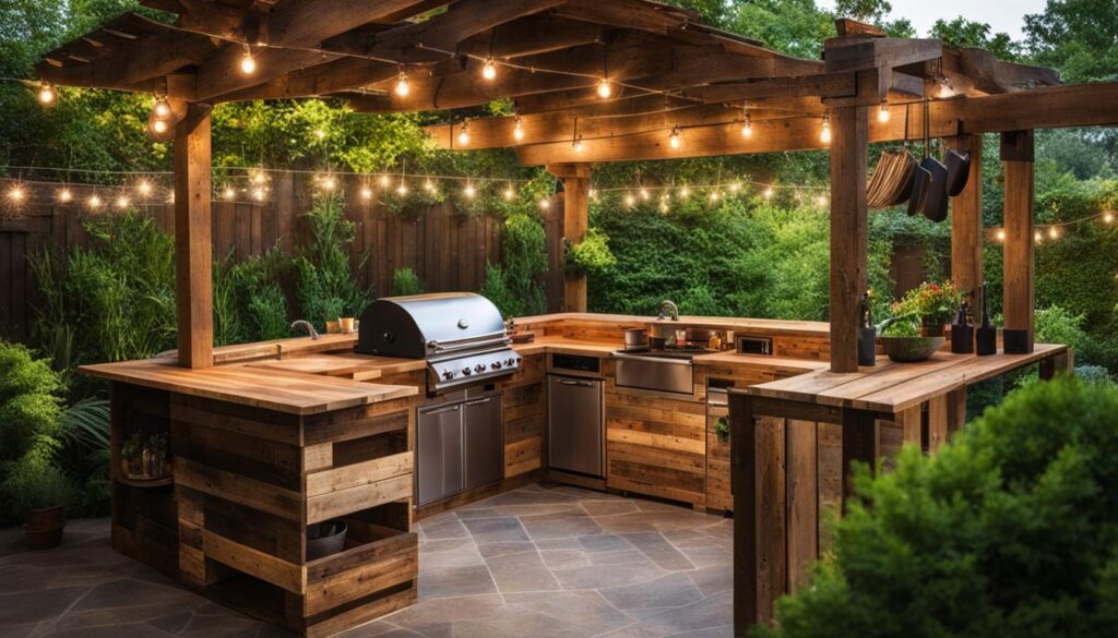 Pallet Outdoor Kitchen Design