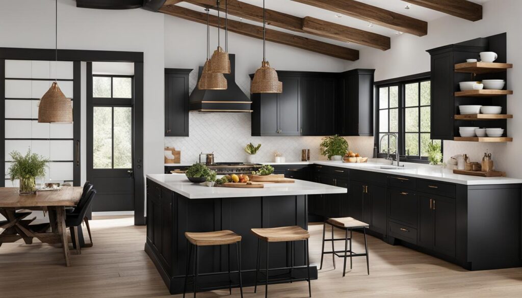 black kitchen cabinet ideas