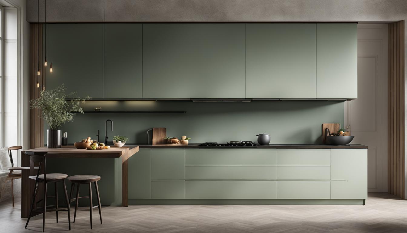 evergreen fog kitchen cabinets