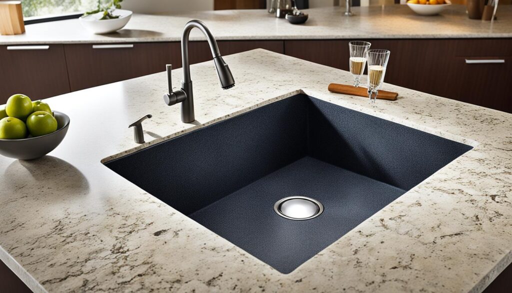 granite kitchen sink