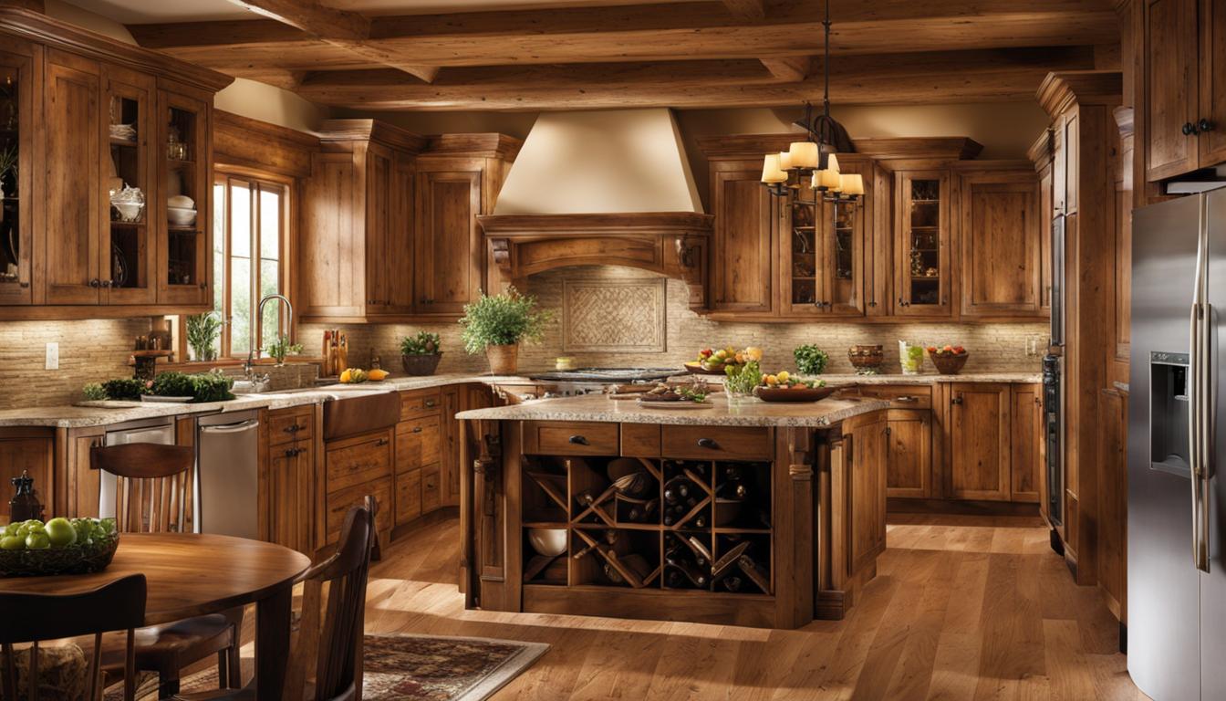 knotty alder kitchen cabinets