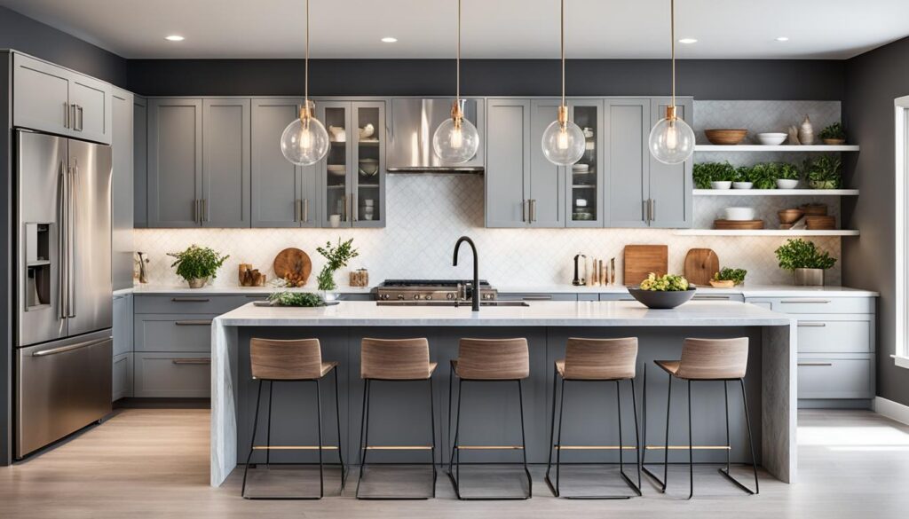 light grey kitchen decor