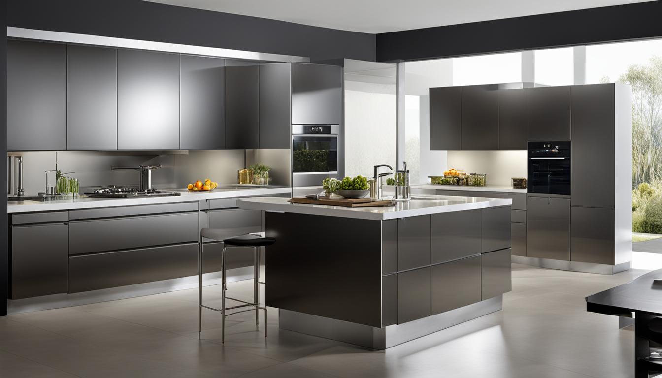 metal kitchen cabinets