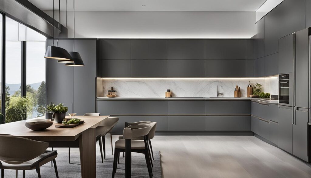 minimalist gray kitchen cabinet styles