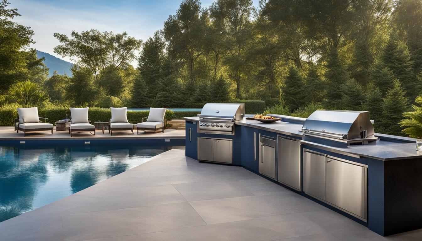 outdoor kitchen pool