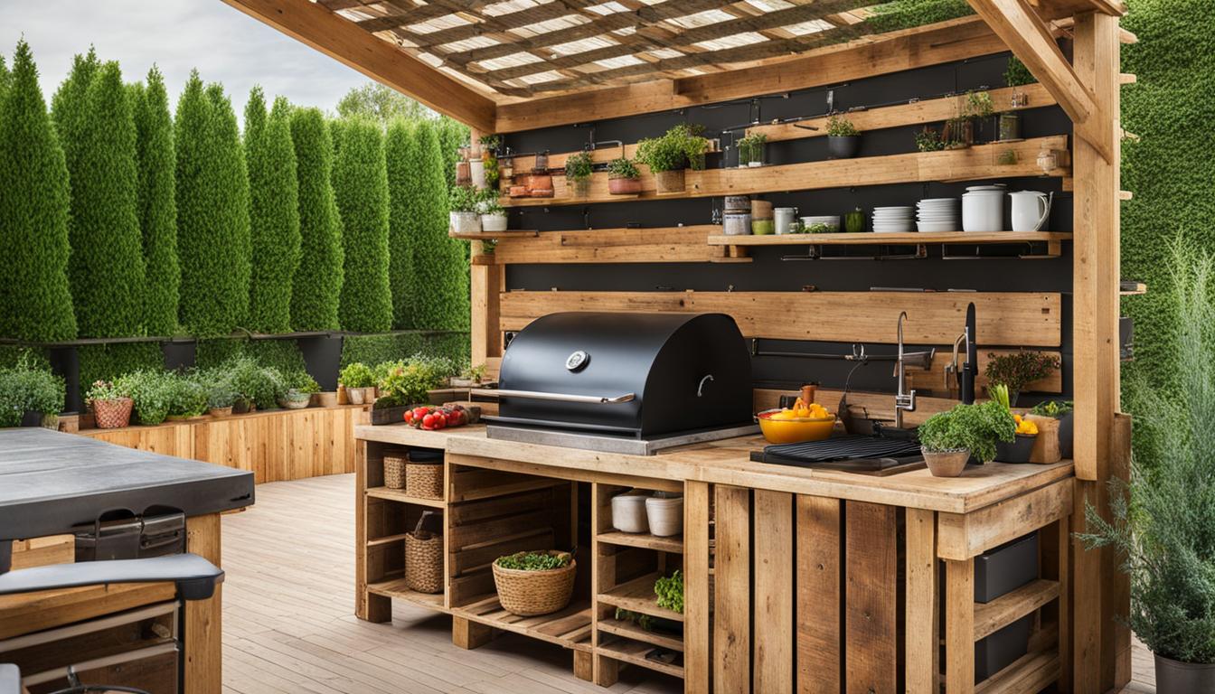 pallet outdoor kitchen