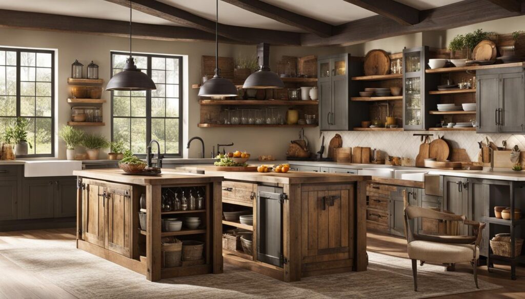 rustic kitchen cabinets