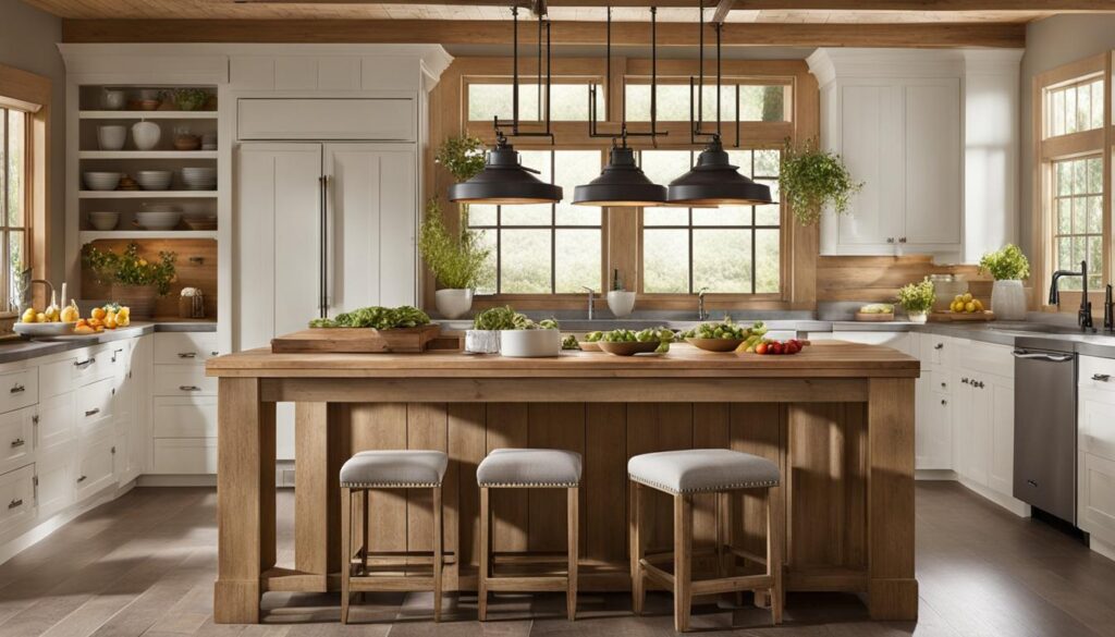 shiplap kitchen island