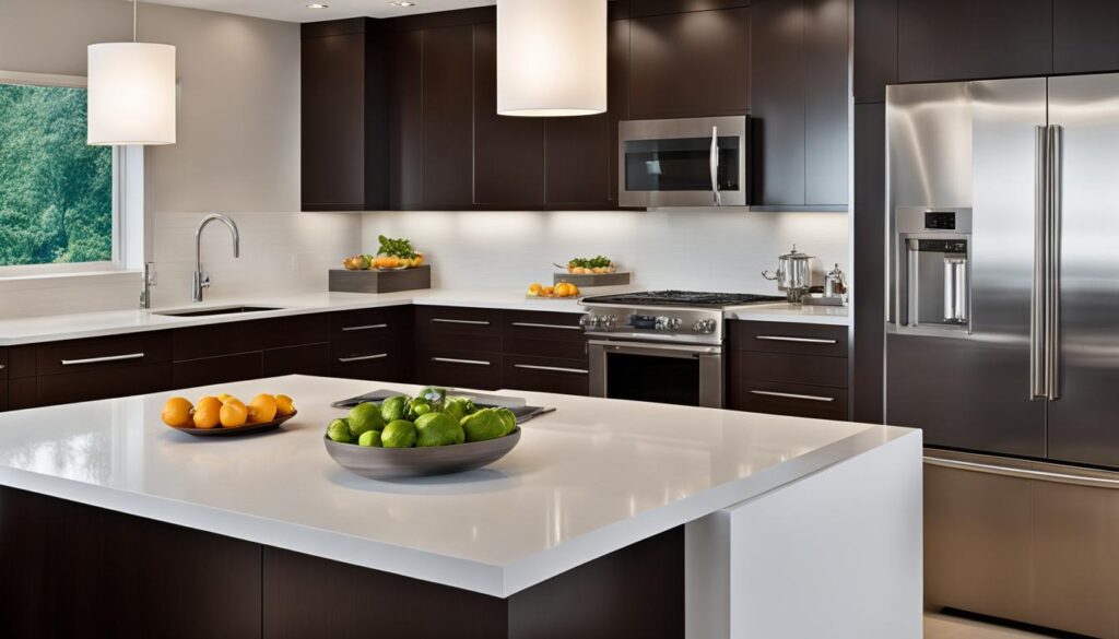 sleek kitchen cabinets