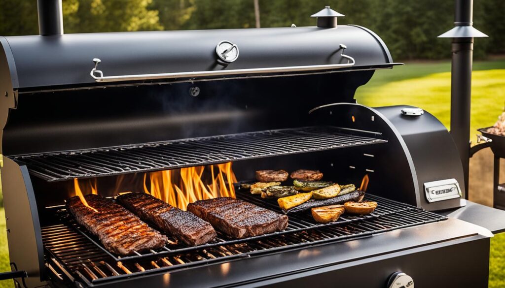 smoker grill combo image