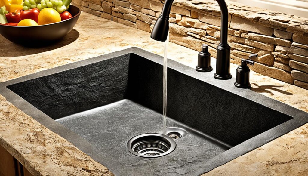 undermount stone sink