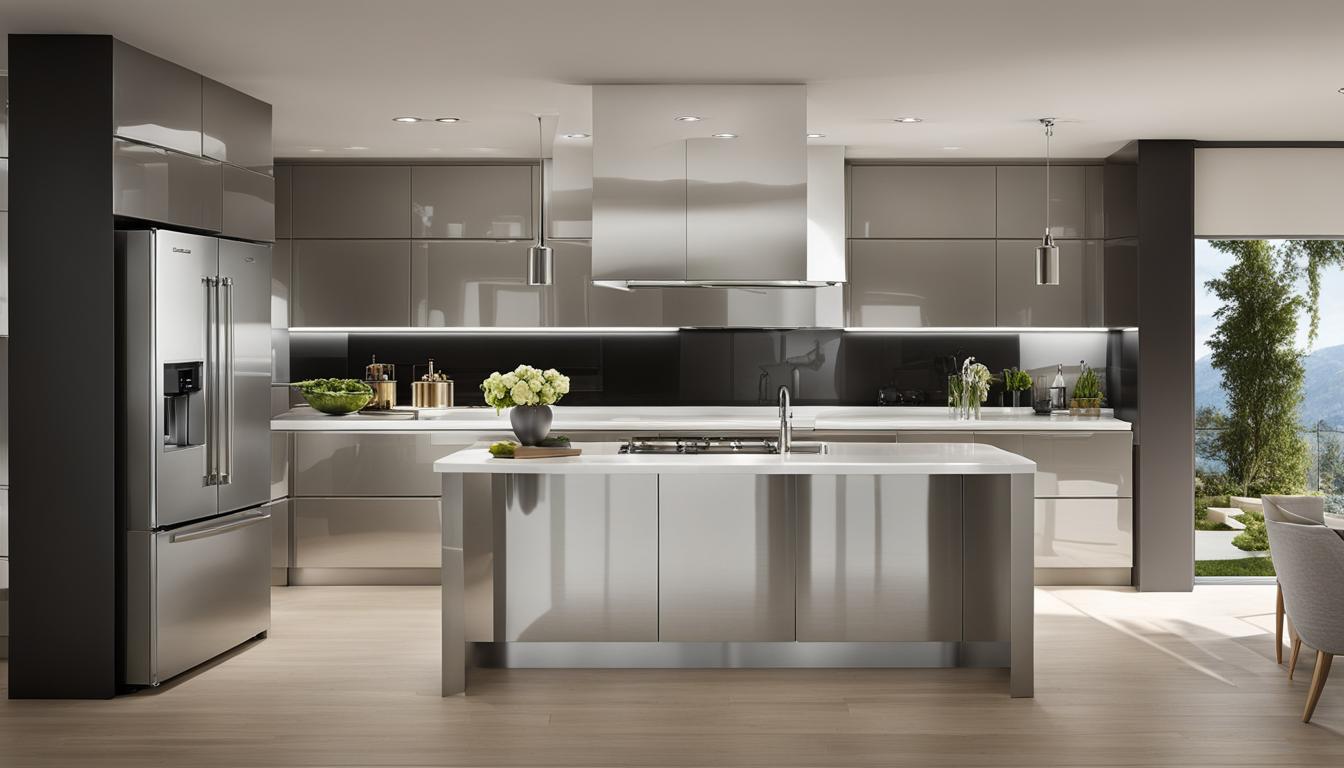 high gloss kitchen cabinets