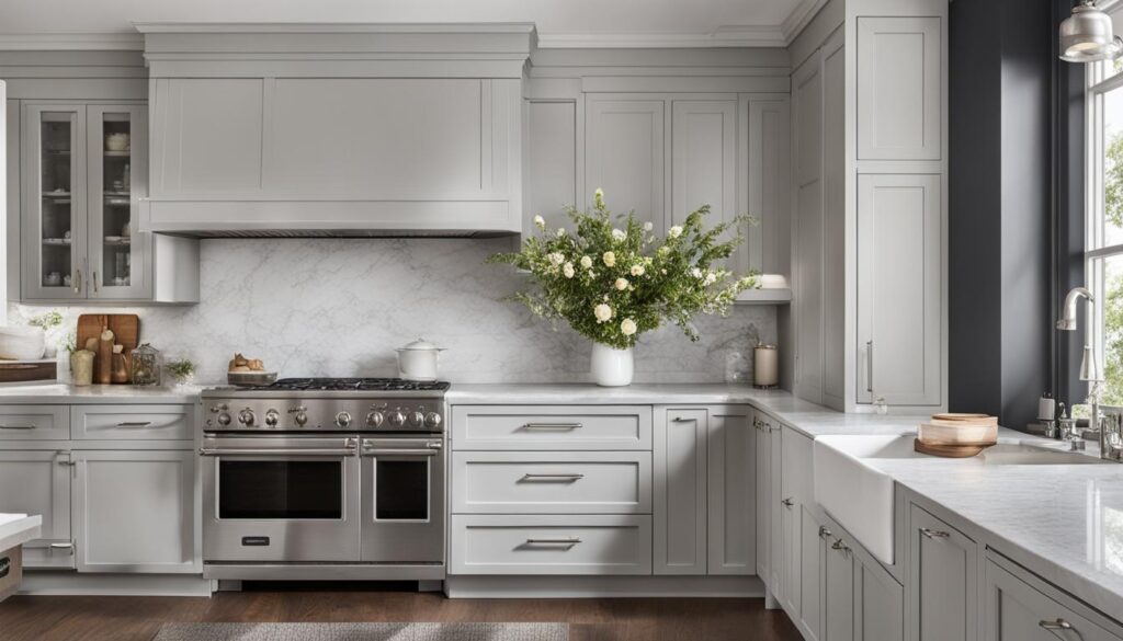 light grey kitchen cabinets