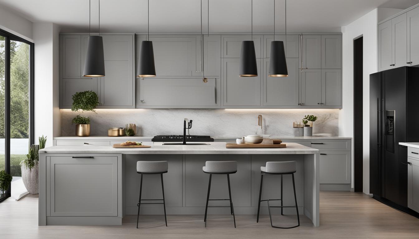 light grey kitchen cabinets