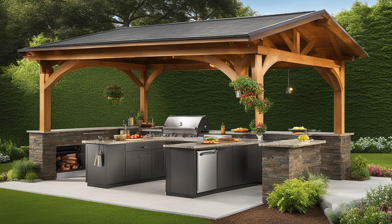 outdoor kitchen pavilion