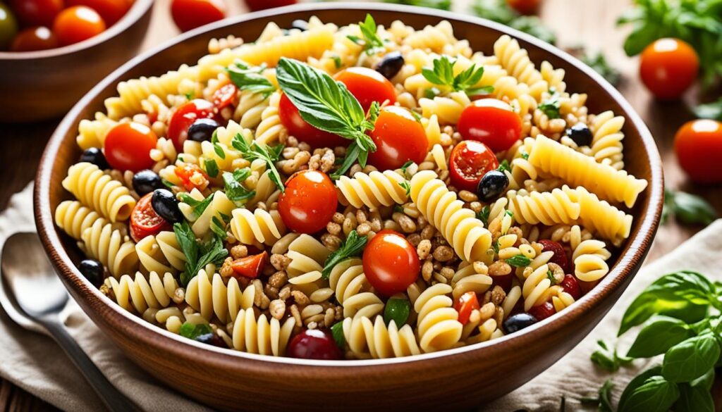 hearty grains and pasta options