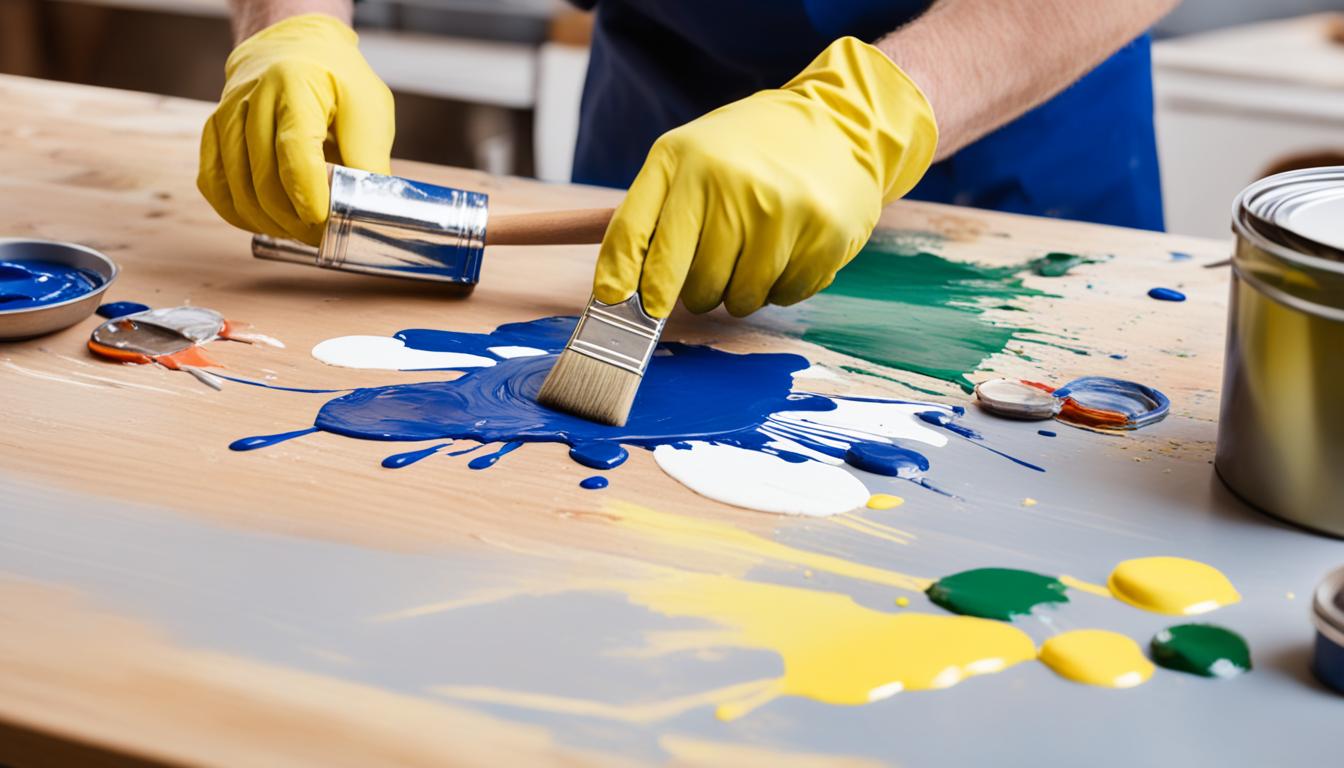 how to paint a kitchen table