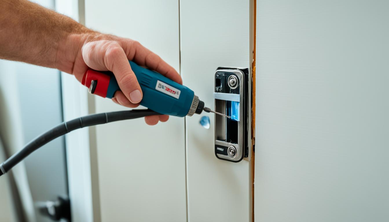 how to repair blown kitchen doors