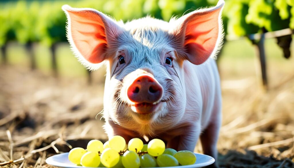 Grapes for pigs