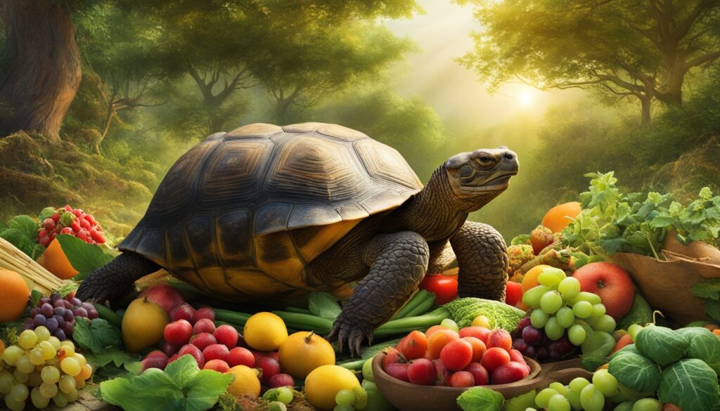 Tortoise in natural habitat