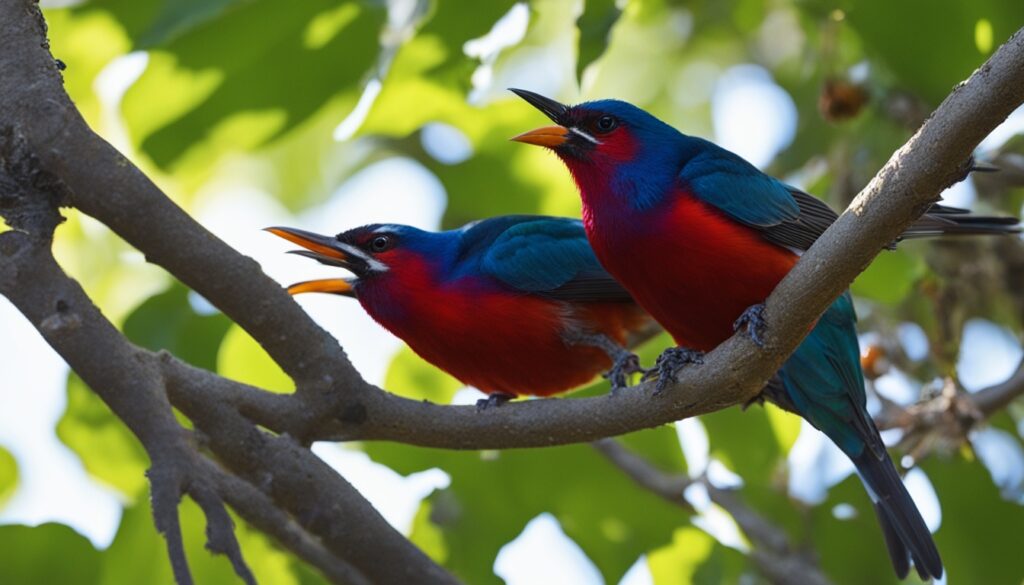 birds eating jelly