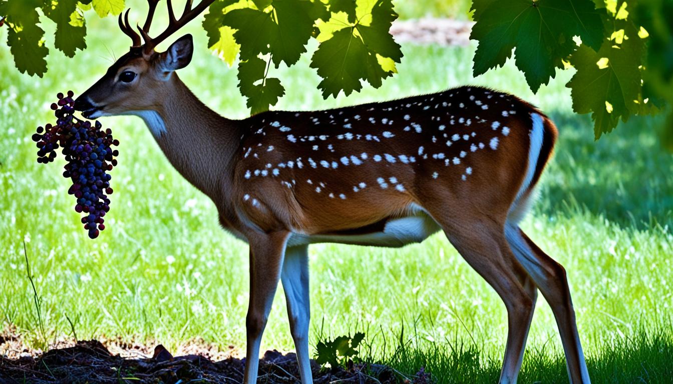 can deer eat grapes