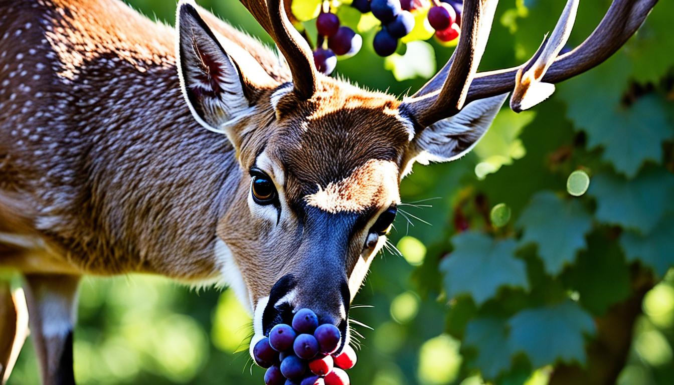 do deer like grapes