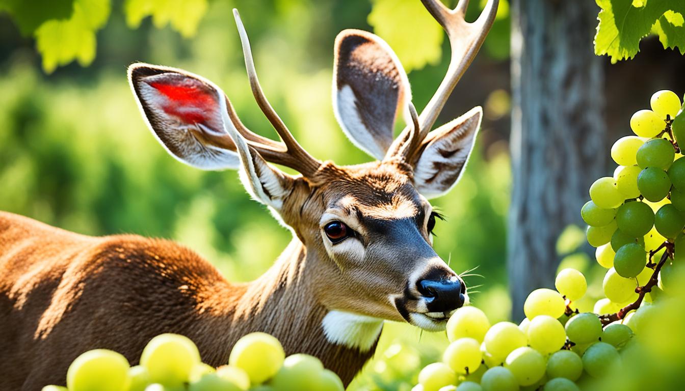 does deer eat grapes