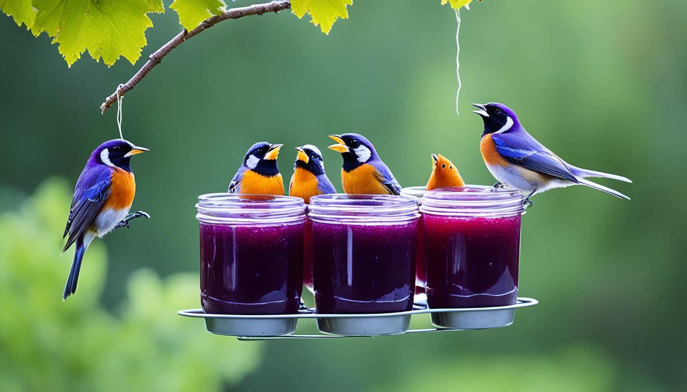 what birds eat grape jelly