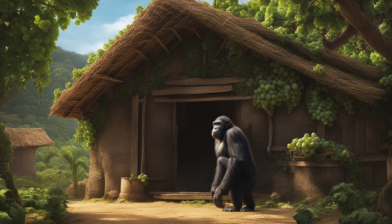 what did the ape think of the grape's house