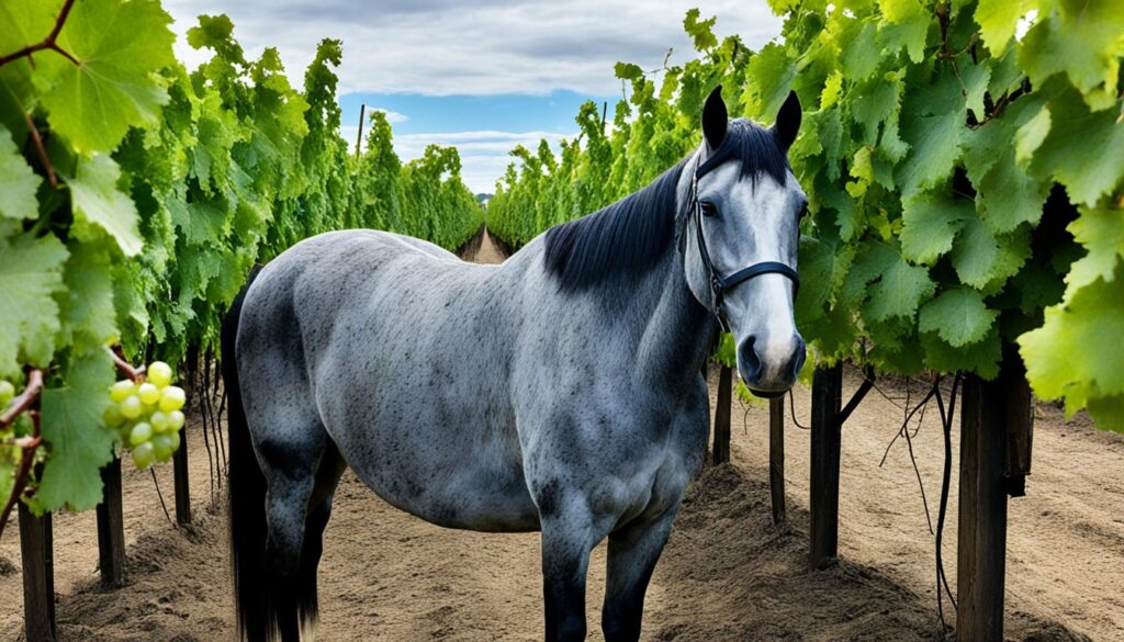 Grape toxicity in horses