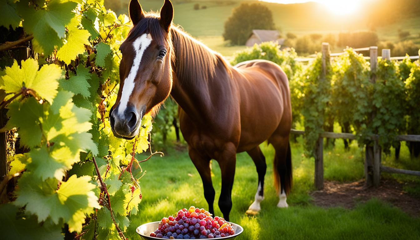 can horses eat grapes