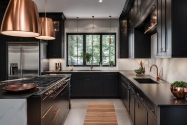 Elevate Your Home with a Black and Copper Kitchen