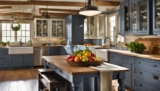 Farmhouse Two Tone Kitchen Cabinets Inspiration