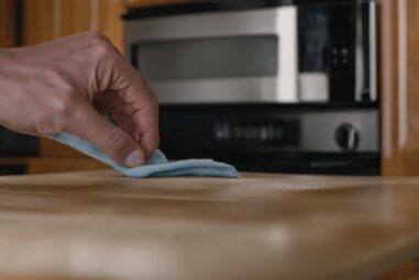 Clean Sticky Wood Kitchen Cabinets Easily