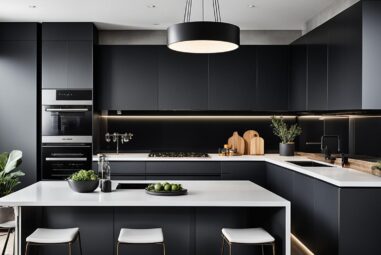 Modern Dark Grey Kitchen Cabinets: Chic & Sleek